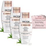 Die Grup Elysian Essence Detox Peeling Jel 3'lü Set | Ölü Hücre Arındırıcı Temizleme Jeli | Yüz ve Vücut Temizleyici | Aha Bha, Vitamin C, Niacinamide