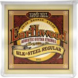 Die Grup Ernie Ball Earthwood Silk & Steel Normal Akustik Gitar Telleri, 80/20 Bronz, Ölçü 13-56 - 3 Renk Sunburst