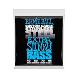 Die Grup Ernie Ball Ekstra Slinky Paslanmaz Çelik Elektrik Bas Telleri, Ölçü 40-95 - 3 Renk Sunburst
