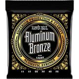 Die Grup Ernie Ball Hafif Alüminyum Bronz Akustik Gitar Telleri, Ölçü 11-52 - 3 Renk Sunburst