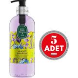 Die Grup Eyüp Sabri Tuncer Alaçatı Lavantası Doğal Zeytinyağlı Sıvı Sabun 500 ml x 5 Adet - 10 Adet