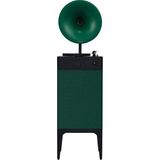 Die Grup Fennessy I5 Bluetooth Hoparlörlü 110W Hi-Fi Retro Pikap Plakçalar Turntable, Yeşil - Altın