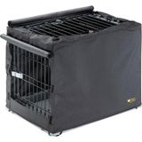 Die Grup Ferplast Superıor 75 Katlanır Köpek Kafesi Örtüsü, Su Geçirmez, Rüzgar Geçirmez, Çizilmeye Dayanıklı Kumaş 75 x 51X Y 55 cm - 0,33 - 00-Siyah - Beyaz