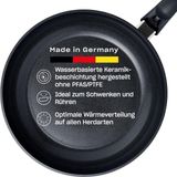 Die Grup Fissler Ceratal Classic Orbit Black Yapışmaz Tava 24 cm Siyah Renkli
