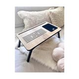 Die Grup Foldaway Telefon ve Tablet Bölmeli Katlanır Ayaklı Laptop Sehpası Notebook Bilgisayar Çalışma Masası - 10*10 CM - Renkli