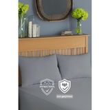 Die Grup Formeya 2'li Fermuarlı Sıvı Geçirmez Yastık Alezi Yastık Koruyucu Gri - 1 x 10 m - 190 x 200 cm