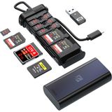 Die Grup Freewell Usd 3.2 10GBPS Pro Okuyucu Çok Yönlü Cf Express A, Cf Express B, Sd ve Micro Sd Kart Okuyucu ve Fotoğraf ve Videografi Profesyonelleri Için Tutucu - Altın