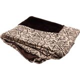 Die Grup Furhaven Yedek Köpek Yatak Örtüsü Peluş & Güneybatı Kilim Dekor Kanepe Tarzı, Makinede Yıkanabilir - Çöl Kahverengi, Jumbo Plus (Xx-Large) - 100 x 100 x 10 cm