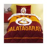 Die Grup Galatasaray Logo Düz Pamuk Uyku Seti, Çok Renkli, Tek Kişilik
