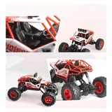 Die Grup Giffy / 1:16 Ölçek 4x4 Uzaktan Kumandalı Rock Crawler Off Road Aracı 4 Çeker Şarjlı 20 Dk Kullanım Kırmızı ve Mavi Oyuncak Off Road Araba (Kırmızı)