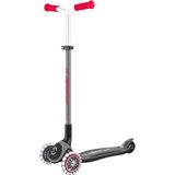 Die Grup Globber Master 3 Tekerlekli Katlanabilir Işıklı Kırmızı-Siyah Scooter - Ahşap