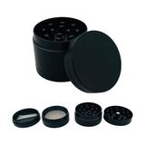 Die Grup Grınder Parçalayıcı Metal Baharat Öğütücü Herb Spice 4 Katmanlı 40MM / 50MM / 63MM (Sıyah, 40MM) - 0,2 kg