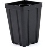 Die Grup Grower's Solution Kare Sera Saksıları 8,89 cm x 12,7 cm - Siyah - Plastik - Derin - Miktar 50 - Ahşap - Bej - Siyah