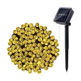 Die Grup Güneş Enerjili LED Bahçe Işığı 12 Metre 100 LED Solar Işık Zinciri, IP65 Su Geçirmez, 8 Aydınlatma Modu, Dış Mekan, Balkon, Teras, Çit ve Ağaç Dekoru [enerji Sınıfı A] - 1 x 100 cm - 00 Beyaz