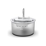 Die Grup Haustier WF009LS Otomatik Kedi Su Sebili,kedi Su Çeşmesi, Su Pınarı 3.5lt Geniş Hazne, Çelik Tabla, Ultra Sessiz, Bpa Içermez (Şeffaf)