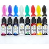 Die Grup Hobiflex Epoksi Reçine Sıvı Pigment Boya Transparan Set 8 Renk 20 ml (160 Ml)