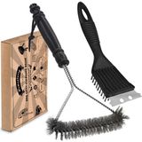 Die Grup Homestarry Mangal Temizleyici, 2 Paket Metal Mangal Izgara Temizleme Fırçası ve Kazıyıcı. Mangal Mutfak Temizliği Için 30,5 cm ve 20,3 cm Çelik Kıllı Mangal Fırçası, Daha Kolay ve Etkili Temizlik Için