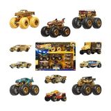 Die Grup Hot Wheels® Monster Trucks Bigfoot Trophy Şampiyonları Araba ve Kamyon Çoklu Arabalar, Metal Bigfoot, 5-Alarm, Bone Shaker, Mega-Wrex, Tiger Shark ve 6 Araba, JDW07
