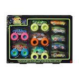 Die Grup Hot Wheels Monster Trucks Karanlıkta Parlayan Araçlar Paketi Hot Wheels Monster Trucks Karanlıkta Parlayan Araçlar Paketi 5 Adet Monster Trucks Aracı ve 5 Adet Araba Içeren Çoklu Paket HCB57