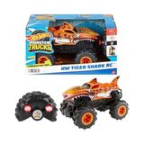 Die Grup Hot Wheels Monster Trucks Rc 1:24 Tiger Shark Uzaktan Kumandalı Araç HNV03 - Renkli
