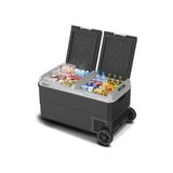 Die Grup Iceco MCD75D 12/24VOLT 75 Litre Kompresörlü Çift Bölmeli Tekerlekli Outdoor Oto Buzdolabı/dondurucu