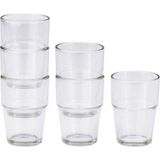 Die Grup Ikea Reko Bardak Seti, Saydam Cam, 6 Adet, 17 cl - 00-Siyah - Beyaz
