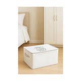 Die Grup Ipli Baskılı Yorgan Yastık Kıyafet Hurcu Düzenleyici Organizer Hurç (Kazak 45 x 40 x 30)