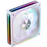 Die Grup Jonsbo ZA-120W Pc Kasa Fanı, 4 Taraflı Sonsuzluk Aynalı Sessiz Bilgisayar Argb Fanı 2400RPM, Pwm Entegre M & F Kafası, Alüminyum Etiket, 28MM Kalınlık, Beyaz - 0-Bordo