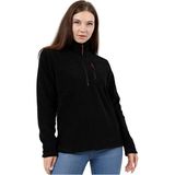Die Grup Kadın Polar Yarım Fermuarlı Outdoor Cepli Spor Polar (Siyah, S) - 0-Gri - 0 - 1 Yaş