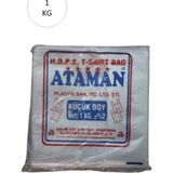 Die Grup Kalın Şeffaf Atlet Poşet Küçük Boy 25X33 cm 1 kg (1 Paket-Takriben 170 Adet) Mudanis