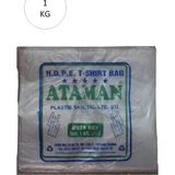 Die Grup Kalın Şeffaf Atlet Poşet Orta Boy 27X47 cm 1 kg (1 Paket-Takriben 145 Adet)