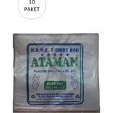 Die Grup Kalın Şeffaf Atlet Poşet Orta Boy 27X47 cm 1 kg (10 Paket-Takriben 1,450 Adet)