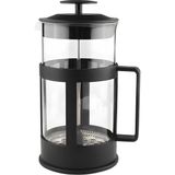 Die Grup Kanji 350 ml Cam French Press – Isıya Dayanıklı Cam, Paslanmaz Çelik Filtreli, Siyah Renkli Kahve ve Bitki Çayı Demliği - 001-Renkli