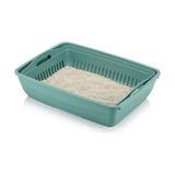 Die Grup Kapalı ve Açık Kedi Tuvaleti Uyumlu Elek ve Alt Kum Kabı, 37,5X50X13 cm