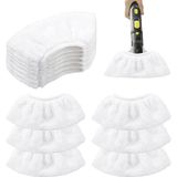 Die Grup Karcher Buharlı Temizleyici Için 12 Parça Mikrofiber Bez Kapakları, Yıkanabilir Yedek Pedler, Sc2 Sc3 Sc4 Sc5 Easyfix ile Uyumlu Dayanıklı Havlu Paspas Pedleri, Elde Taşınabilir Nozul Temizleme