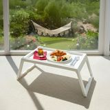 Die Grup Katlanabilir Laptop Sehpası ve Kahvaltı Masası, 56X36X26 cm - 10*10 CM - Renkli