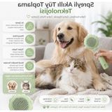 Die Grup Kedi Köpek Spreyli Tarak Toplama Fırçası - Su Hazneli Kendinden Temizlemeli Tarak - Paslanmaz Çelik Uçlu - Masaj Etkili Evcil Hayvan Tarağı - Tüy Dökülme Karşıtı Fırça