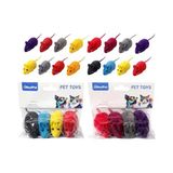 Die Grup Kedi Oyuncağı Sesli Fare – Basınca Ses Çıkaran Plastik & Kumaş Oyuncak – Kediler Için Avcılık ve Zeka Oyunu – Karışık Renk – 4’lü Set (2 Paket)