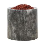 Die Grup Kenpool Roza Mermer Baharatlık 8x8 cm Mermer Tuzluk Masaüstü Baharatlık Siyah