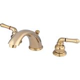 Die Grup Kingston Brass KB962 Magellan Yaygın Banyo Bataryası, 20 cm Ayarlanabilir Merkez, Parlak Pirinç