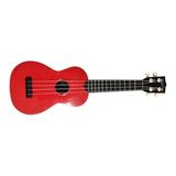 Die Grup Kırmızı Ahşap Soprano Ukulele, 4 Telli Müzik Aleti