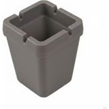 Die Grup Kokusuz Kare Küllük | Duman ve Koku Tutucu Tasarım | Balkon, Teras ve Iç Mekan Kullanımı | Dayanıklı Plastik | 10 x 7,5 cm - 1BW-Beyaz