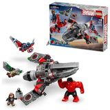 Die Grup LEGO | Marvel Kaptan Amerika ile Red Hulk Savaşı 76292 7 Yaş ve Üzeri Süper Kahraman Seven Çocuklar Için Inşa Edilebilen Süper Kahraman Jeti Içeren Yaratıcı Oyuncak Yapım Seti (223 Parça)