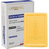 Die Grup Licorael Kojic & Turmeric Sabunu 120G – Cilt Aydınlatıcı Temizleyici Sabun, Limon Kabuğu Özlü, Lekelere Karşı, Tüm Cilt Tipleri Için - 0-Ten