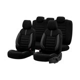Die Grup Limited Design Ortopedik Ekstra Destekli Oto Koltuk Kılıfı Tam Set (Siyah-Gri) - Renkli