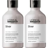 Die Grup Loreal Professionnel Paris Serie Expert Silver Çok Açık Sarı, Gri ve Beyaz Saçlar Için Renk Dengeleyici Mor Şampuan 2 Adet