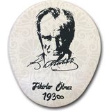 Die Grup Lunatic LN-1938 Fikirler Ölmez Atatürk Desenli Ergonomik Suya Dayanıklı Bileklikli Mouse Pad
