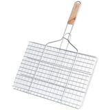 Die Grup Mangal Üstü Lüks Izgara 50X30CM Büyük Boy Teli Paslanmaz Galvaniz Kaplama