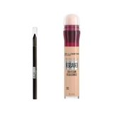 Die Grup Maybelline New York Instant Anti Age Eraser Kapatıcı 01 Light & Mini Tattoo Liner Gel Pencil Makyaj Seti