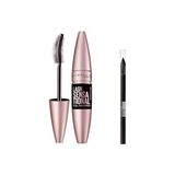 Die Grup Maybelline New York Lash Sensational Yelpaze Etkili Intense Black Maskara - Ekstra Siyah 9.5 ml & Mini Tattoo Liner Gel Pencil Makyaj Seti - Renkli